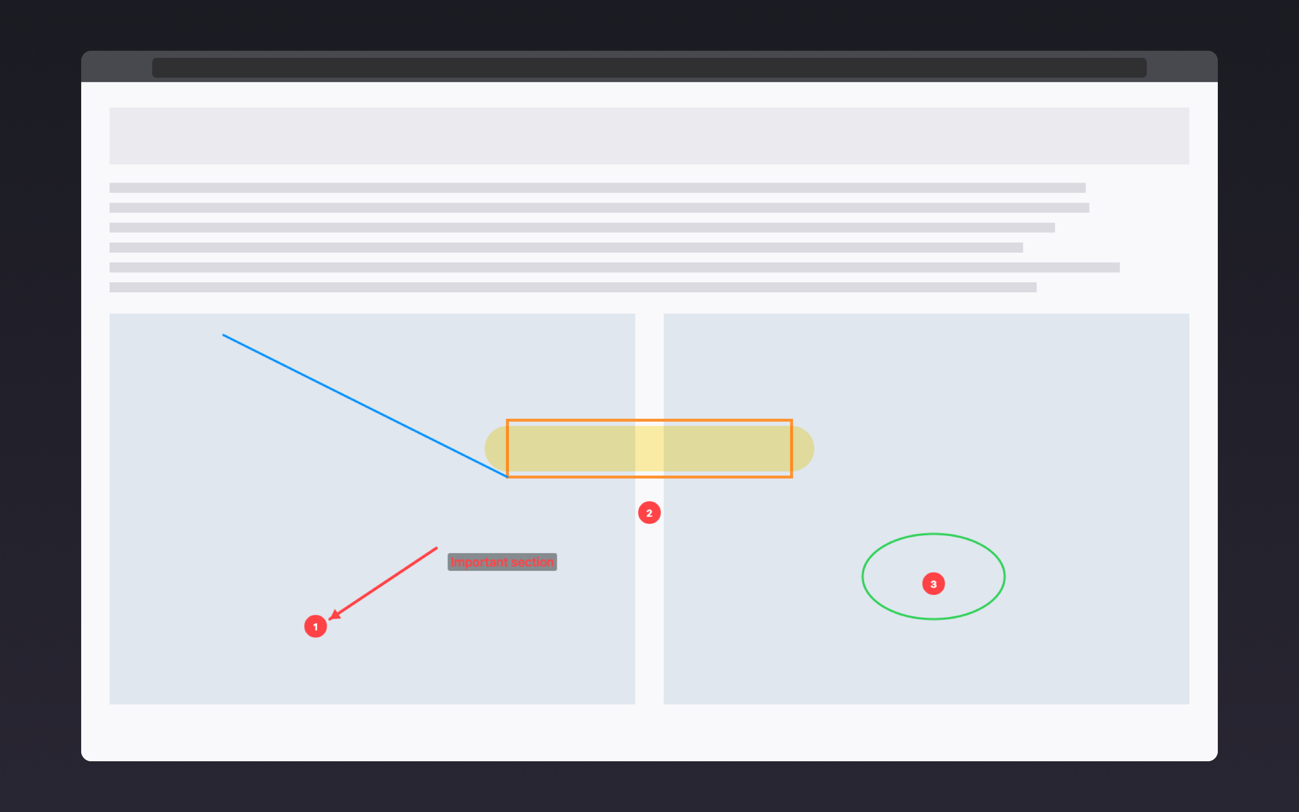 Annotation tools in action.