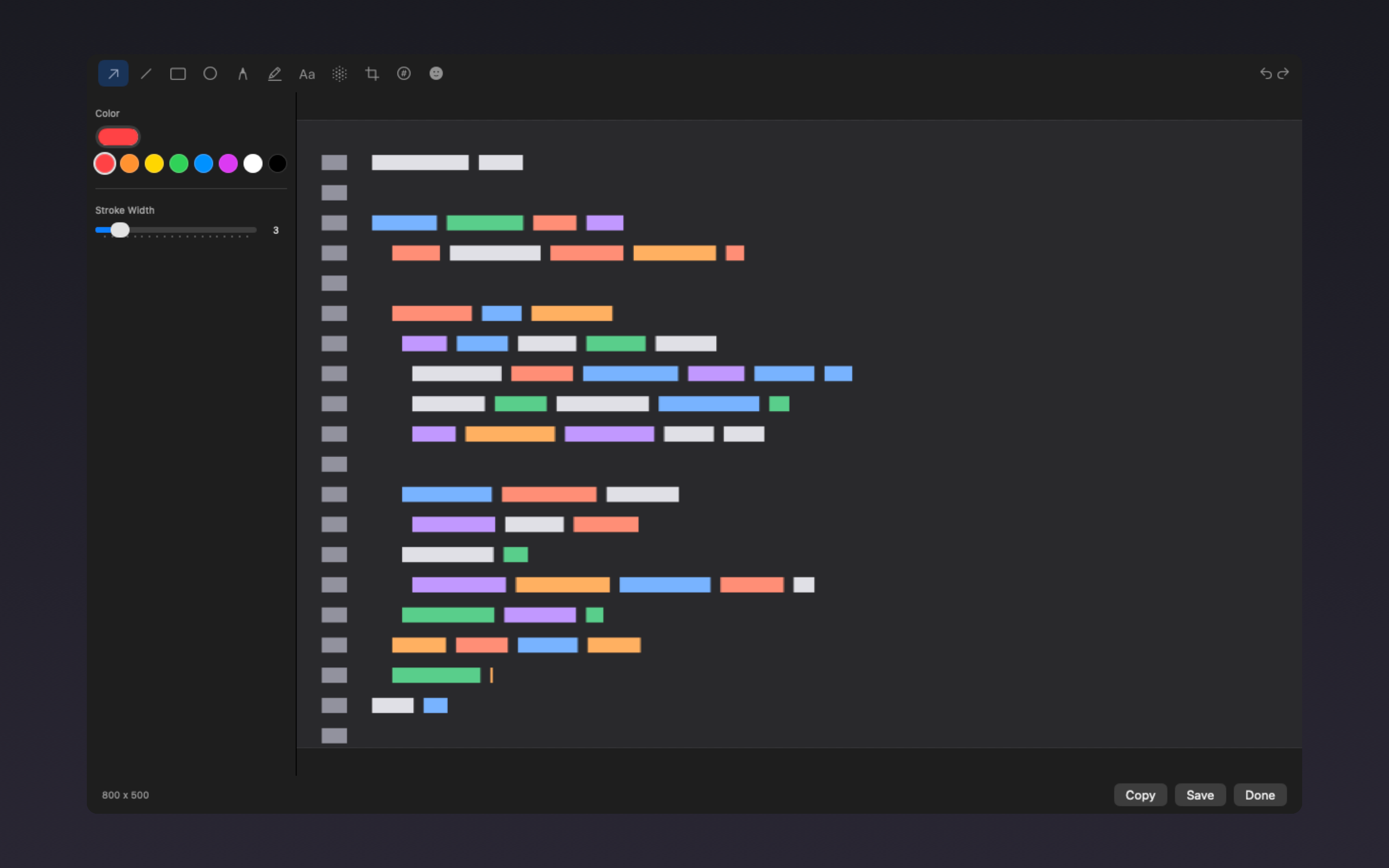 Screenshotli mockup editor showing device frames and inspector.